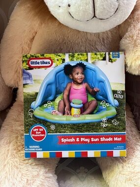 New in Sealed Box-Little Tikes-Splash & Play Sun Shade Mat- Baby Pool